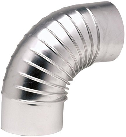 Coudes plissés EQ 90 dégré alu, diamètre 83