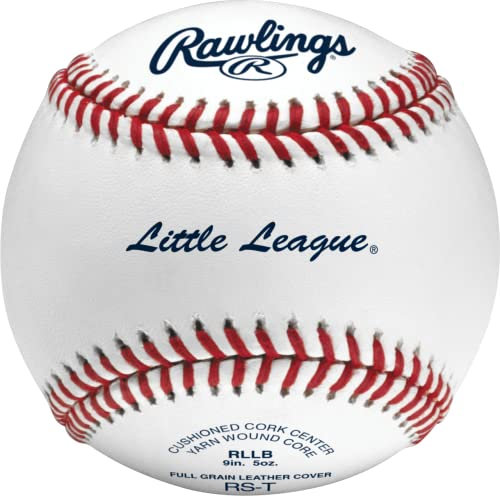 Rawlings | LITTLE LEAGUE Tournament Grade Baseballs | Leather Cover | RLLB | Ages 14U | Game/Practice Use | 12 Count