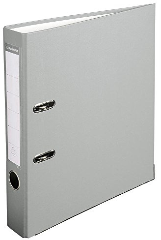 Exacompta - Ref 915416B - PP Lever Arch File - 320 x 290mm in Size, Suitable for Storing A4 Documents, 50mm Spine, Reinforced Finger Pull & Bottom Edge - Grey