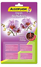 ALGOFLASH eng. Orchideen. 20bât Dünger Stäbchen Orchideen 20 Stäbchen, Violett, 14,5 x 1 x 24,5 cm