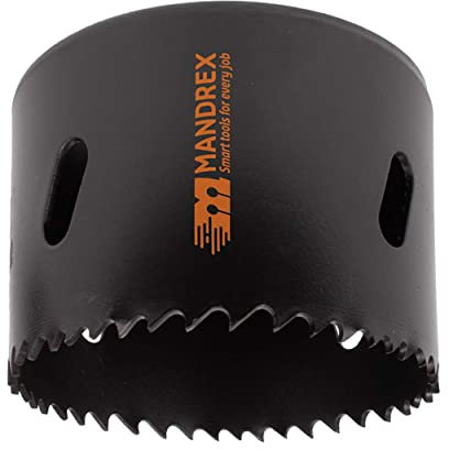 Mandrex | Bi-Metall Lochsäge EasyXcut M3 mit 45 mm Schnitttiefe für Stahl, Eisen, Holz, & PVC | MHB300092B | Ø 92 mm