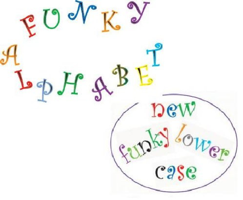 FMM Funky Alphabet And Number Tappitt Cutter Set (upper and lower case)