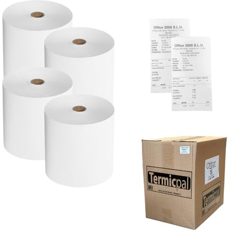 60X55 * 100 Rollos de Papel Térmico TERMICPAL