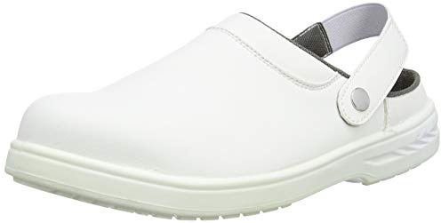 Portwest Zueco De Seguridad Steelite Sb Ae Wru, Tamaño: 46, Color: Blanco, FW82WHR46