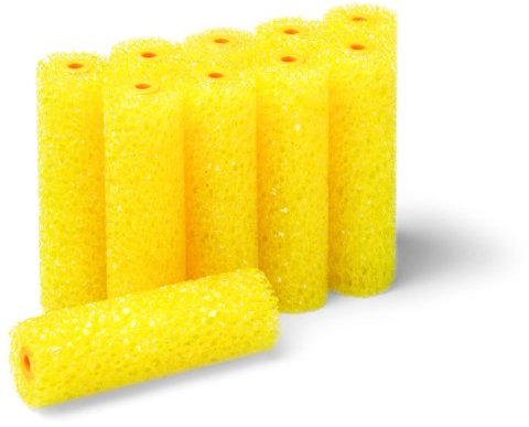 Schuller Eh'Klar 22580 – 10er Set Strukturwalzen aus Schaumstoff, Große Poren, Dekorative Effekte auf Putz und Spachtelmasse, Einzigartige Struktur