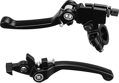 Ungfu Mall 2 Pc 7/8 Inch 22mm Handlebar Brake Folding Latch Clutch Lever for 125cc 140cc Pit Dirt Bike