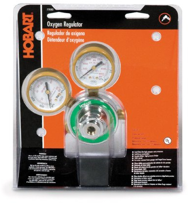 Hobart 770503 CGA-540 Medium Duty Oxygen Regulator and Gauges