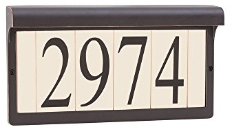 Sea Gull Lighting 9600-71 Address Light Fixture, Antique Bronze