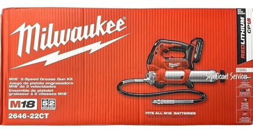Milwaukee 2646-22CT M18 2-Spd Grease Gun Kit W/2 Cmpt Bat