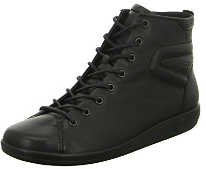 ECCO Soft2.0, Scarpe Stringate Basse, Donna, Nero (Black With Black Sole 56723), 35 EU