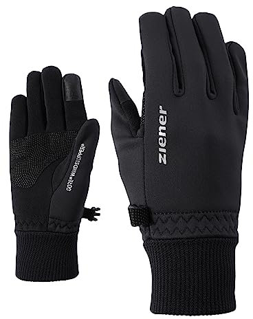 Ziener Kinder LIDEALIST GWS TOUCH JUNIOR glove multisport Funktions- / Outdoor-handschuhe | winddicht, atmungsaktiv, schwarz (black), 5