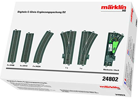 Märklin 24802 - Digitale C-Gleis-Ergänzungspackung D2, Spur H0