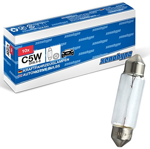 XENOHYPE 10x Premium Soffitte 12V 5W C5W SV8,5 37mm Kennzeichenbeleuchtung