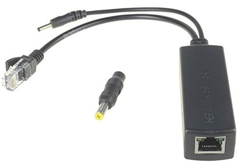 DSLRKIT Active PoE Splitter Power Over Ethernet 48V to 5V 2.4A Compliant IEEE802.3af