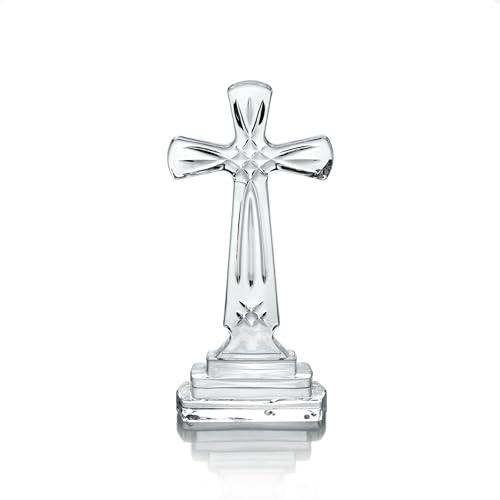 Mikasa Celebrations Rejoice Glass Crystal Cross, 9-Inch, 2.56 x 4.13, Clear