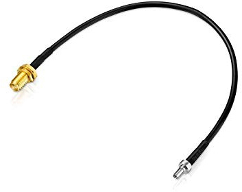adaptare 60691 20 cm Pigtail CRC9-kontakt rak/SMA-uttag adapterkabel för antenn
