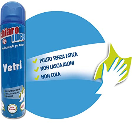 Chiaro Luce - Cristales en aerosol, superficies duras, 300 ml.