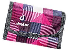 Deuter Damen Geldbörse Magenta, Pfeil Check, Synthetik, Modern, Dreifach gefaltet, Frauen, Alltagsnutzer, Wallet