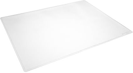 Durable Schreibunterlage Duraglas, 50 x 65 cm, rutschfest, blendfrei, Schreibtischunterlage transparent/durchsichtig, 711319
