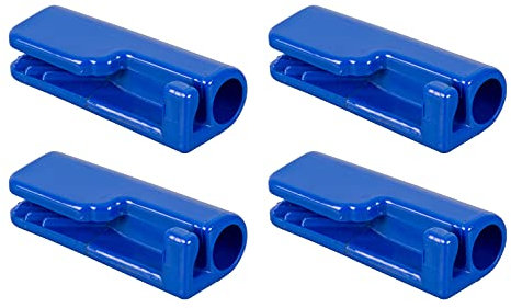 Taylor Made Quick Knot Boat Fender Hangers for 1/4 Line, Heavy-Duty Blue Molded Nylon, 2-1/8 x 1-1/8 x 3/4, 4-Pack - 1098