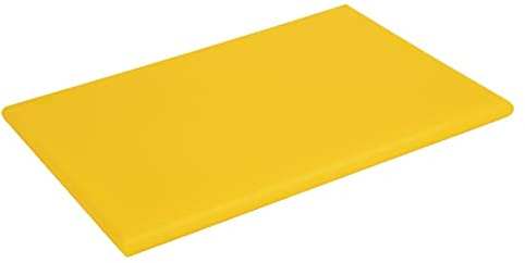 Hygiplas Thick High Density Yellow Chopping Board Standard 450x300x25mm - Colour Coded, Dishwasher Safe Cutting Board J039