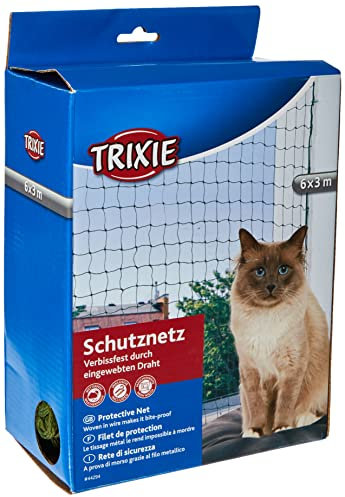 Trixie 44294 Schutznetz, drahtverstärkt, 6 × 3 m, olivgrün