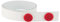 FRANKEN Magnethaftband, selbstklebend, 500 x 3,5 cm, weiß, Kunststoff, inkl. 10 Magnete, ST1305