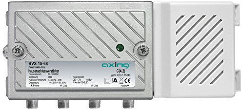 Axing BVS 15-68 Hausanschlussverstärker (38dB, 1006MHz, 100dBµV) mit aktivem Rückkanal 5-65 MHz