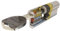 Tesa Assa Abloy, MK153040N, Cilindro de Alta Seguridad, TK100, Doble Embrague, Leva Corta, Llave - Llave, Niquelado, 30 x 40 mm