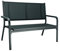BasicPlus 2-Sitzerbank 138cm Aluminium/Textilene