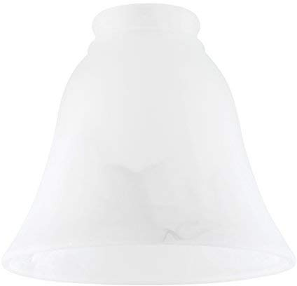 MiniSun | Frosted White Marble Effect Glass Replacement Shades | Lamp Shades, Home Décor & Improvement Essential | Pack of 3 | 13.5cm Shade Width