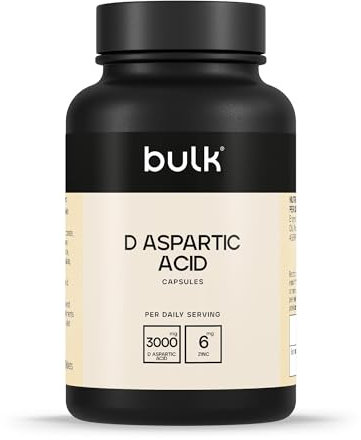 Bulk D-Asparaginsäure Kapseln, 3000 mg pro Portion, 750 mg, 120 Kapseln