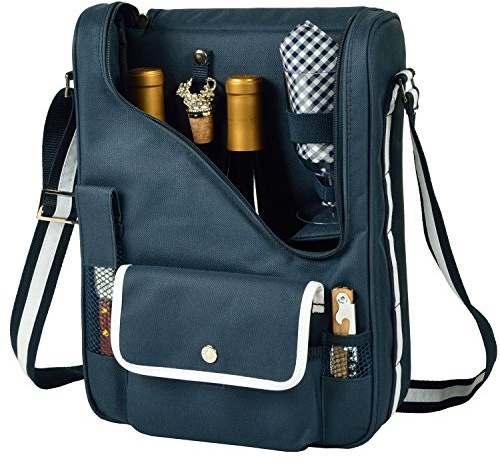 Picnic at Ascot Original Insulated Wine and Cheese Cooler Bag - Designed, Assembled & Quality Approved in the USA