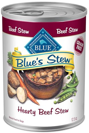 Blue Buffalo Blue's Stew Grain-Free Wet Dog Food, Made with Natural Ingredients, Hearty Beef Stew, 12.5-oz. Cans (12 Count)