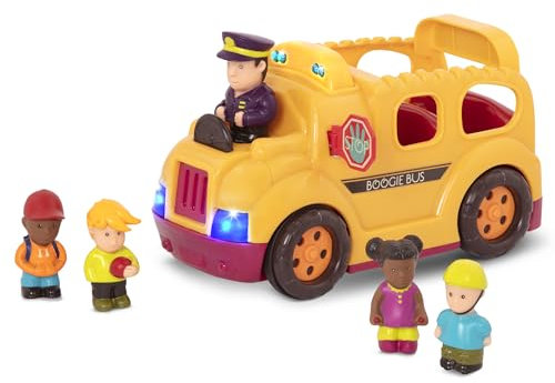 B. toys by Battat – Boogie Bus – Interaktiver Schulbus mit 5 Figuren, Lichtern und Tönen für Kinder ab 18 Monaten