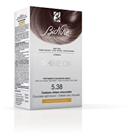 Bionike Shine On - Trattamento Colorante Capelli, Kit Tinta per Cute Sensibile Senza Ammoniaca, Nutriente e Protettivo, Dona un Colore Naturale e Brillante, Copre i Capelli Bianchi