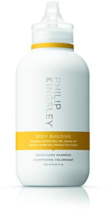Philip Kingsley | Bodybuilding schwereloses Shampoo | Volumenshampoo für feines, schlaffes, flaches, fliegendes Haar | Spendet Feuchtigkeit, verdickt, hebt und verleiht Volumen und Glanz | ca. 250ml