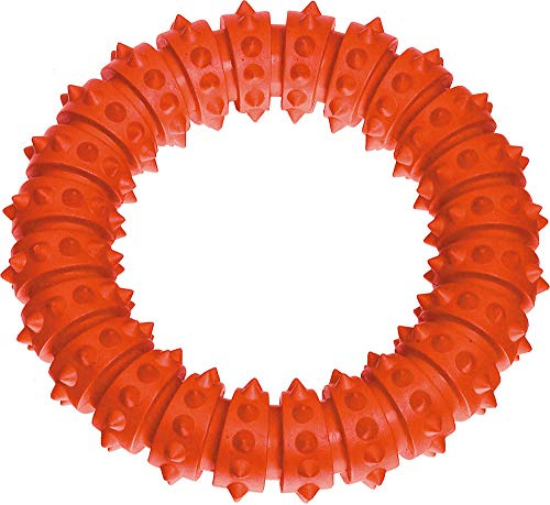 Karlie Boomer Rubber Aqua Ring, Large, Orange