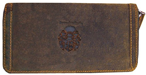 Baron of MALTZAHN Geldbörse Portemonnaie RIBANNA für Damen aus braunem Western Leder