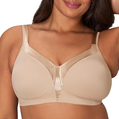 PLAYTEX Womens 18 Hour Silky Soft Smoothing Wireless Us4803 Available with 2-Pack Option Bras, Nude, 40D US