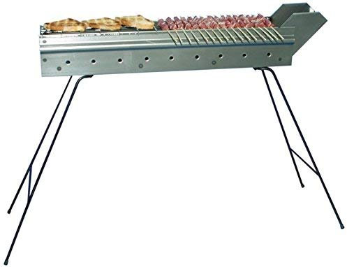 Arterameferro - Parrilla de hierro para barbacoa, ideal para cocinar brochetas - Tamaño: 60 cm