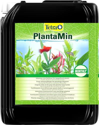 TETRA PlantaMin - Fertilisant pour toutes les plantes de bassin – Favorise la Croissance et Accentue l’éclat des couleurs des plantes et des fleurs aquatiques - Sans nitrate ni phosphate - 5 L