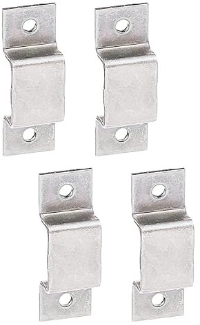 Alberts 901905 Gâche | Zingué, passivé à Couche épaisse | 15 x 7 mm | 4er Set Verrou, Gris