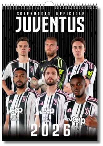 EURO PUBLISHING Calendario Verticale Juventus 2026 - prodotto Ufficiale