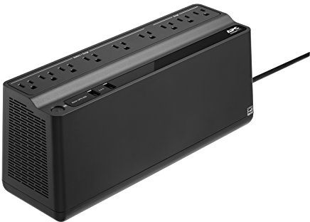 APC UPS Battery Backup & Surge Protector with USB Charger, 850 VA Uninterruptible Power Supply (BE850M2), Black