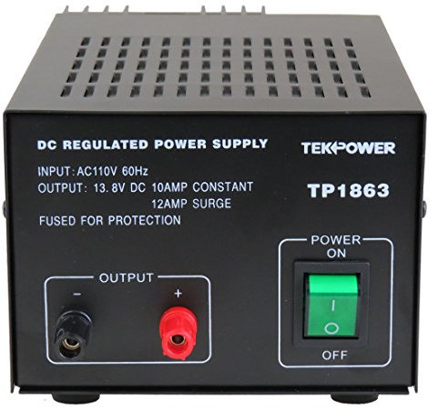 TekPower TP1863 12 Amp DC 13.8V Regulated Power Supply with Fuse Protection