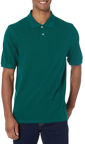 Amazon Essentials Men's Regular-Fit Short-Sleeve Cotton Piqué Polo Shirt (Available in Big and Tall)