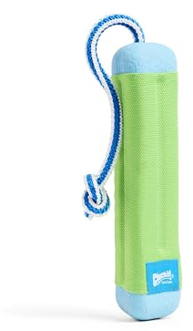 Chuckit! Amphibious Bumper Fetch Stick Toy for Dogs - Floats in Water - Interactive Dog Toys to Keep Them Busy - Tough Rubber, Nylon, and Foam - Non-Slip Rope Handle - Size Medium - Assorted Colors