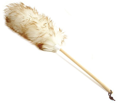 Norpro 24-Inch Pure Lambs Wool Duster with Wood Handle