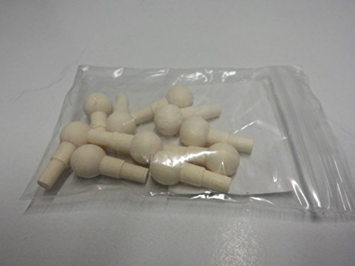 VEDES Großhandel GmbH - Ware 10 Verbindungszapfen Holz Beutel - Modellbau-Zubehör - Eisenbahn - Dekoration - Messer - Holz